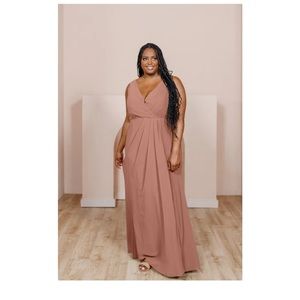 NWT Size 10 Revelry Blair Desert Rose Chiffon Dress